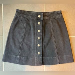 Made Black Denim Skirt